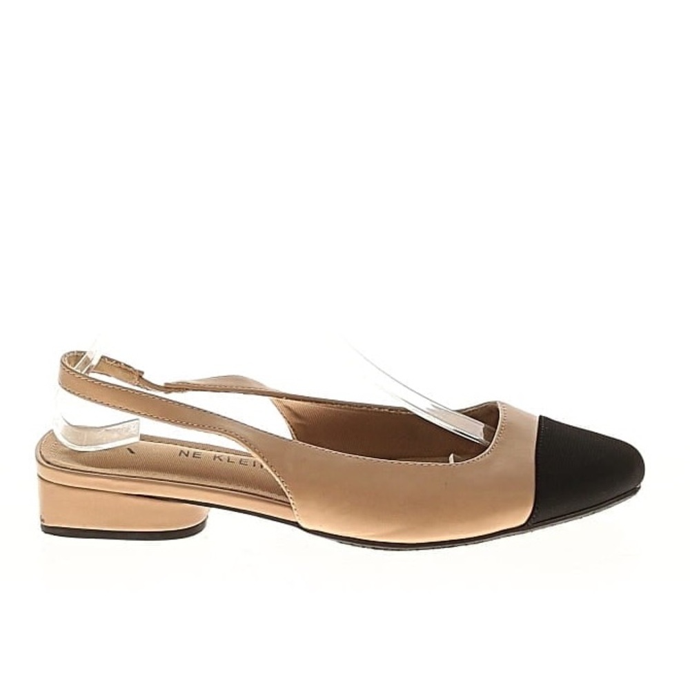 Anne Klein Beige and Black ballet flats